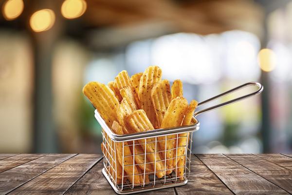 Patatas fritas onduladas black pepper